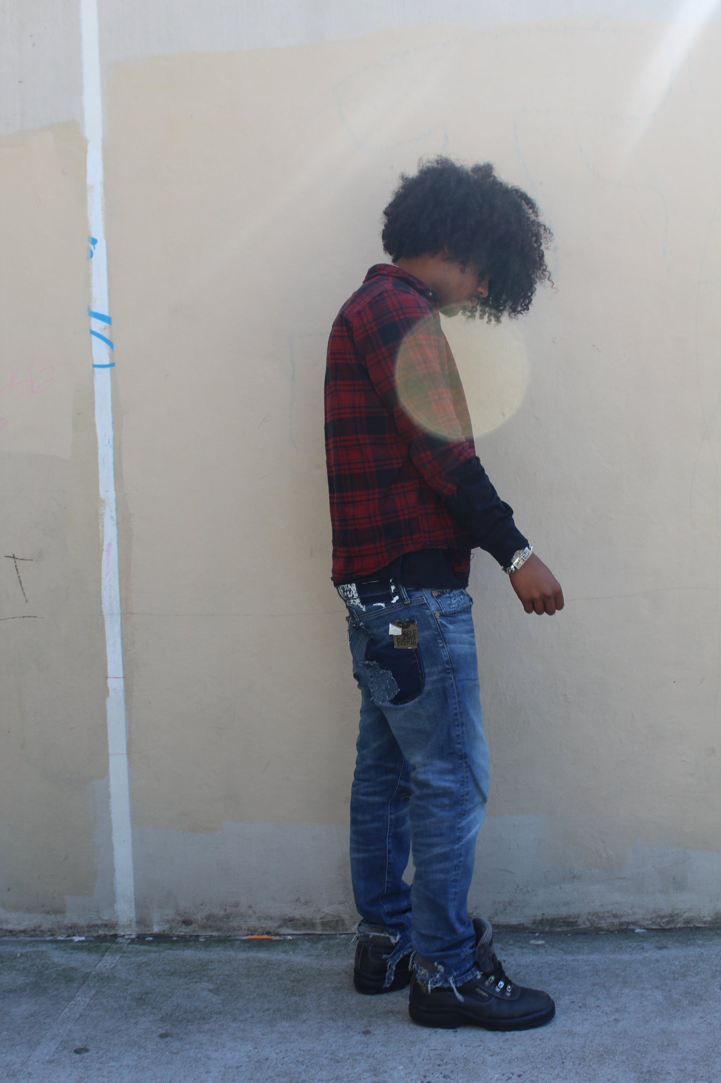 Self Repaired Jeans